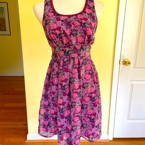 Forever 21 purple floral sundress